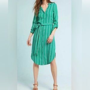 Green striped Maeve dress